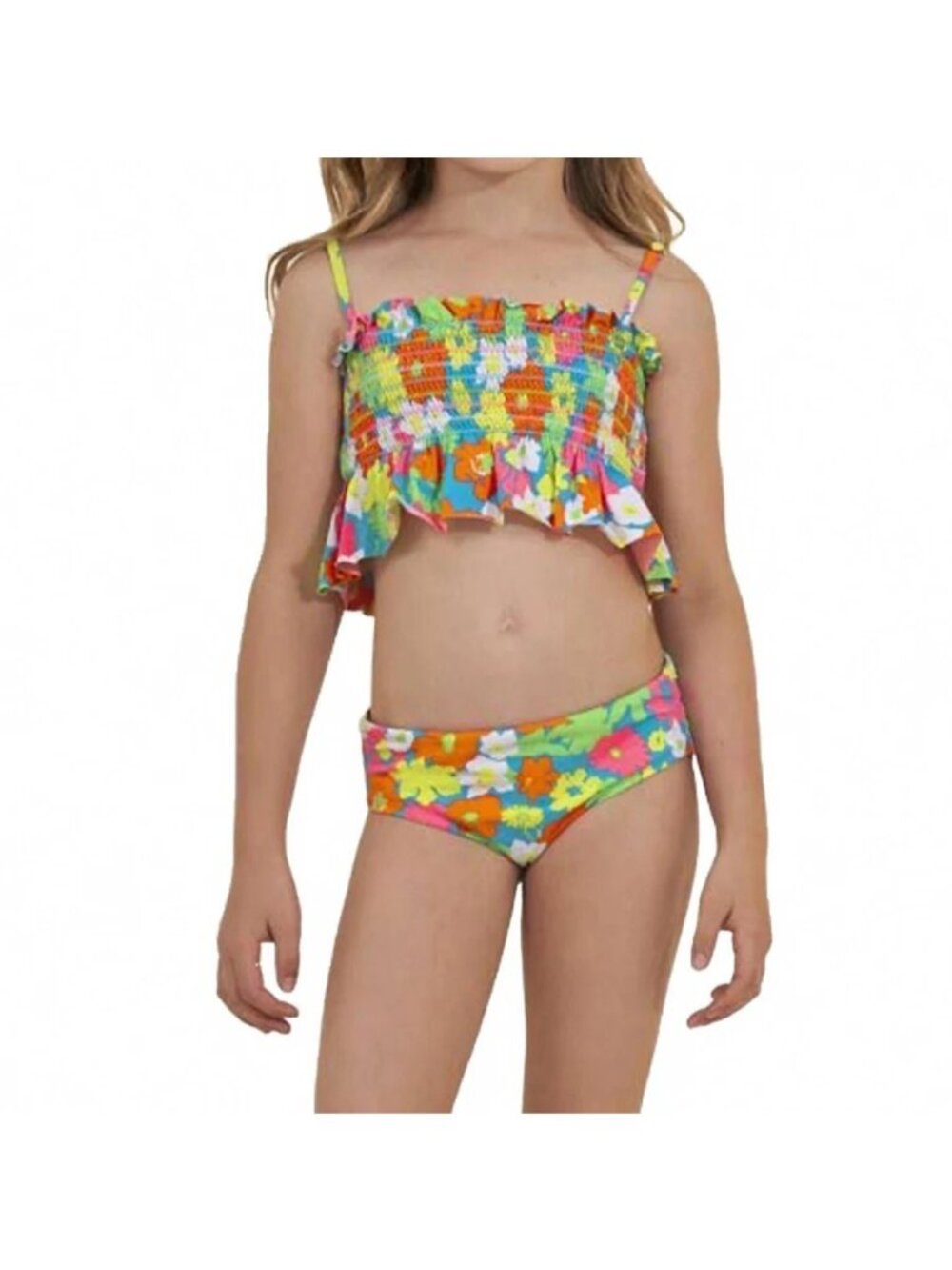 Maaji Girls 12 Reversible 90s Floral Fiesta Bikini Multicolor NWT Swim Set